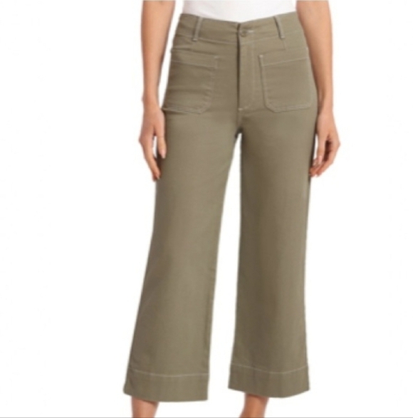 Bagatelle Collection Pants - NWT Bagatelle Collection 2X Dark Tan Crop Length Wide Leg Trousers